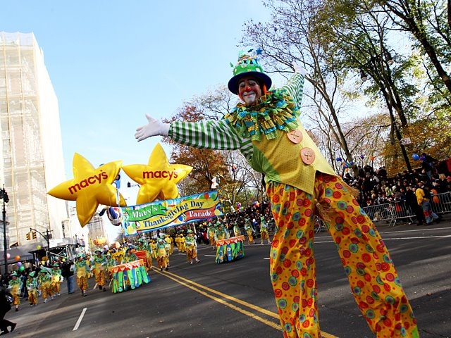 Adult variety entertainer performing on stage